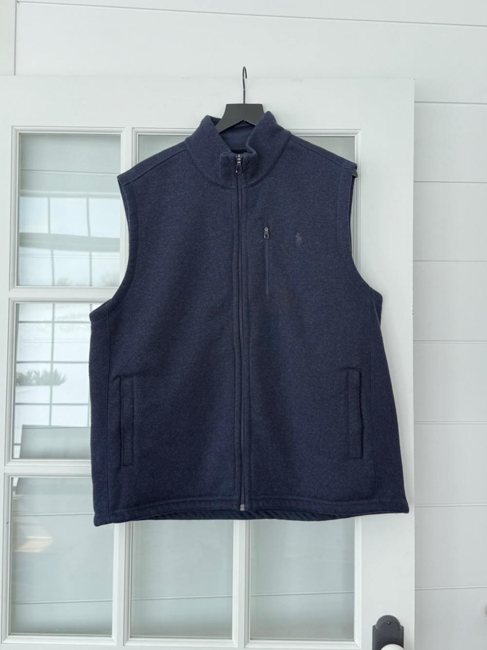 Polo by Ralph Lauren Navy Full-Zip Fleece Vest